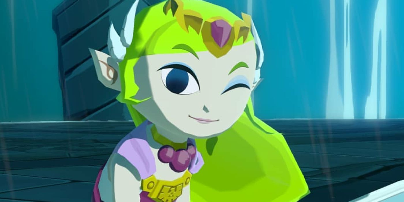 Toon Zelda From The Wind Waker winking