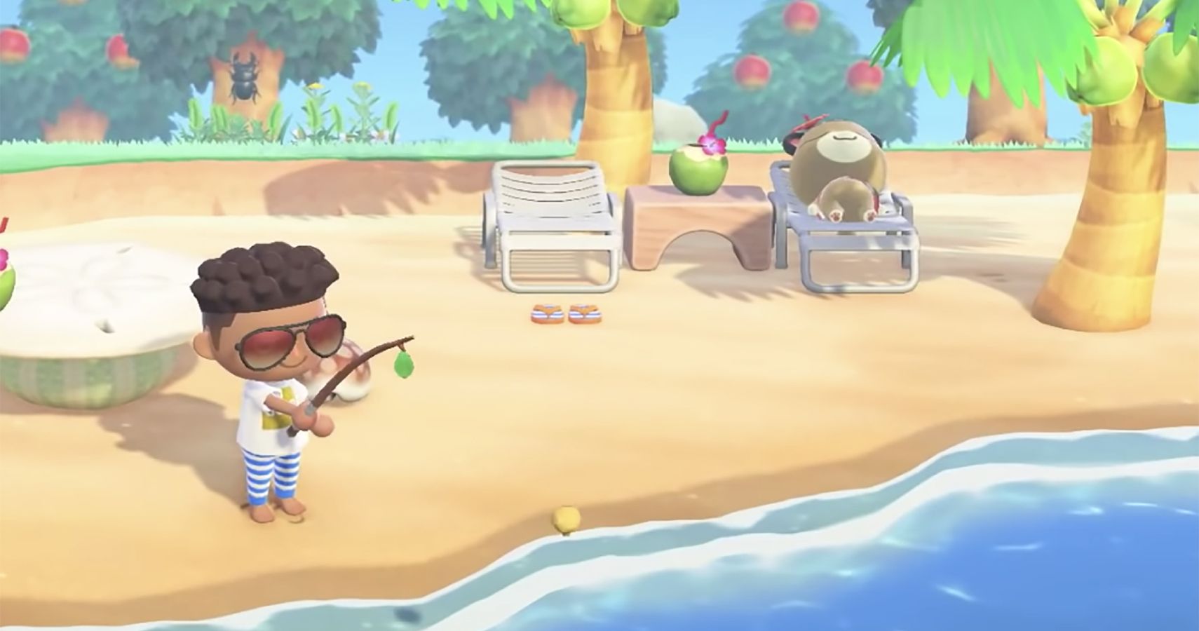animal crossing fishing