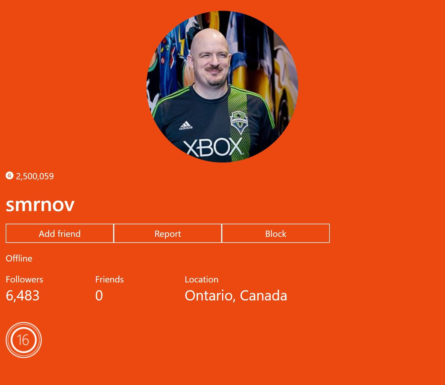 smrnov Xbox Profile