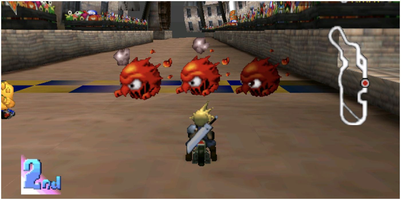 This is a gameplay screenshot from Chocobo Racing.