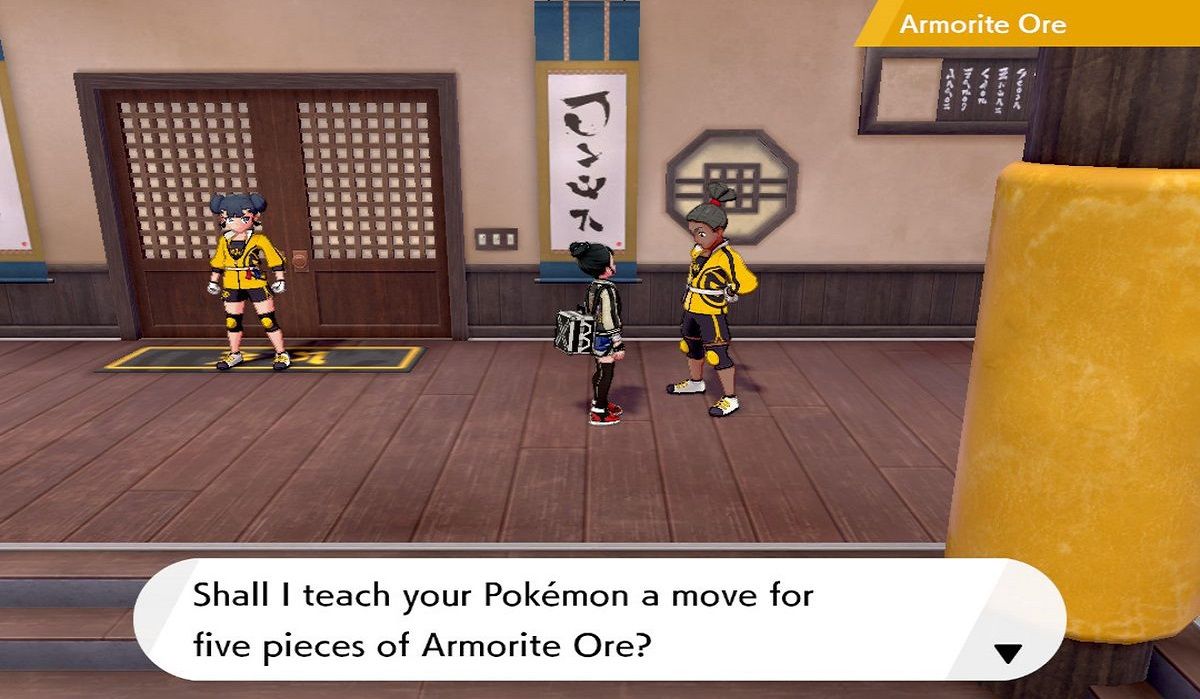 The Master Dojo Move Tutor In Pokémon Sword & Shield's Isle of Armor expansion