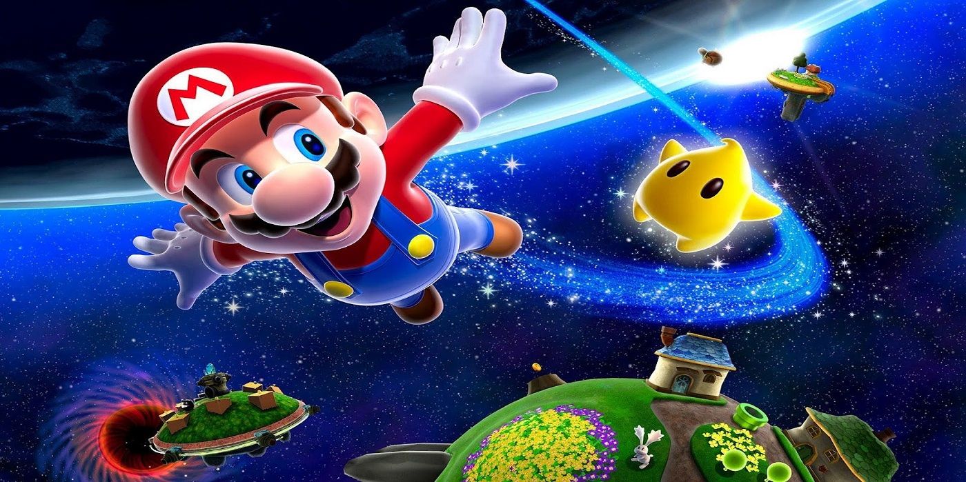 A promotional image from Super Mario Galaxy