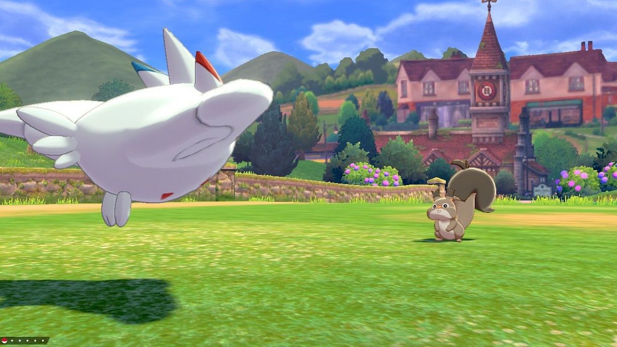 Pokémon Sword &amp; Shield: A battle against a wild Skwovet