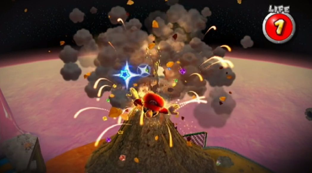 Melty Molten Galaxy’s Lava Spire Daredevil Run in Super Mario Galaxy