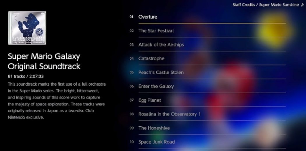 Super Mario 3D All-Stars' Super Mario Galaxy Soundtrack