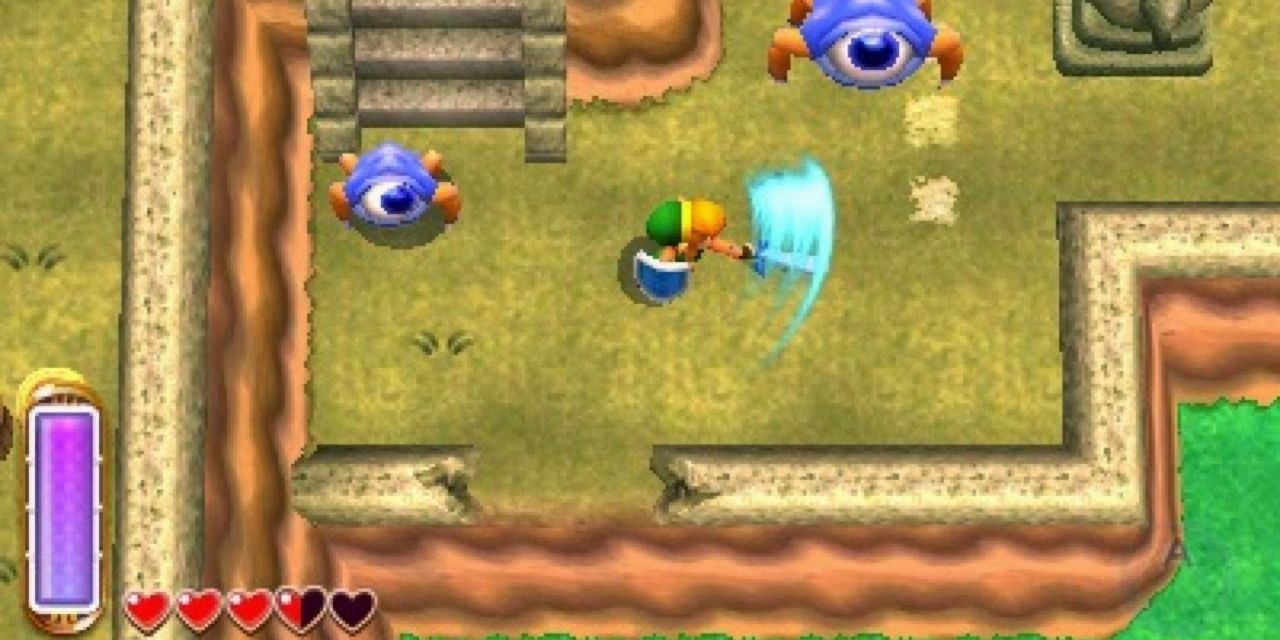 3DS A Link Between Worlds Link Slashing