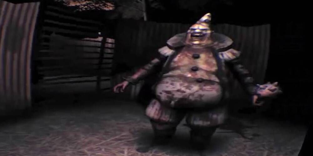 Scary and large clown in Affected: The Carnival