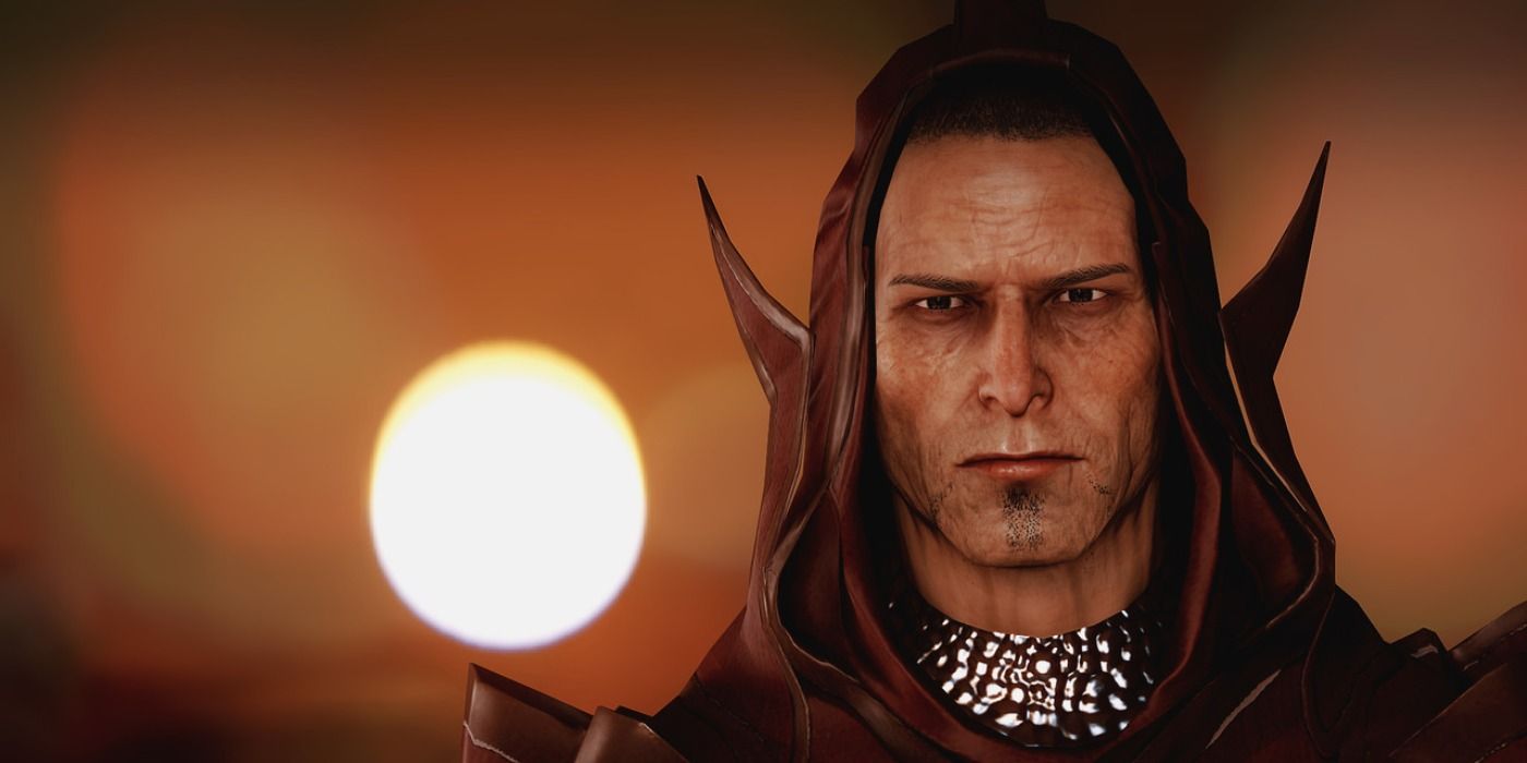 image of Gereon Alexius in front of setting sun