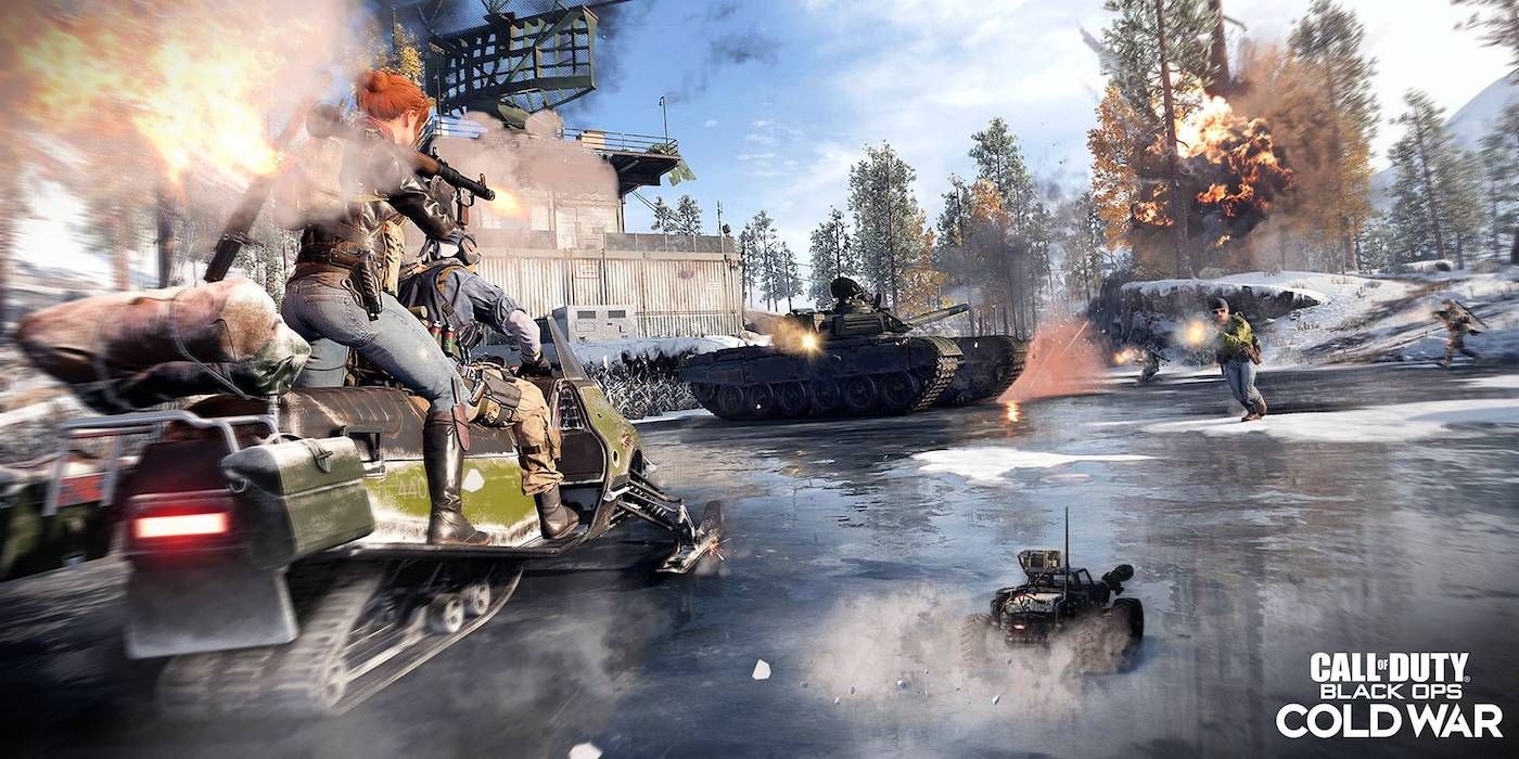 Black Ops Cold War Snowmobile versus Tank