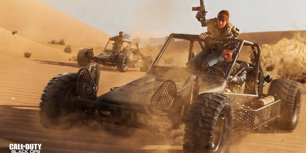 Black Ops Cold War vehicle in desert