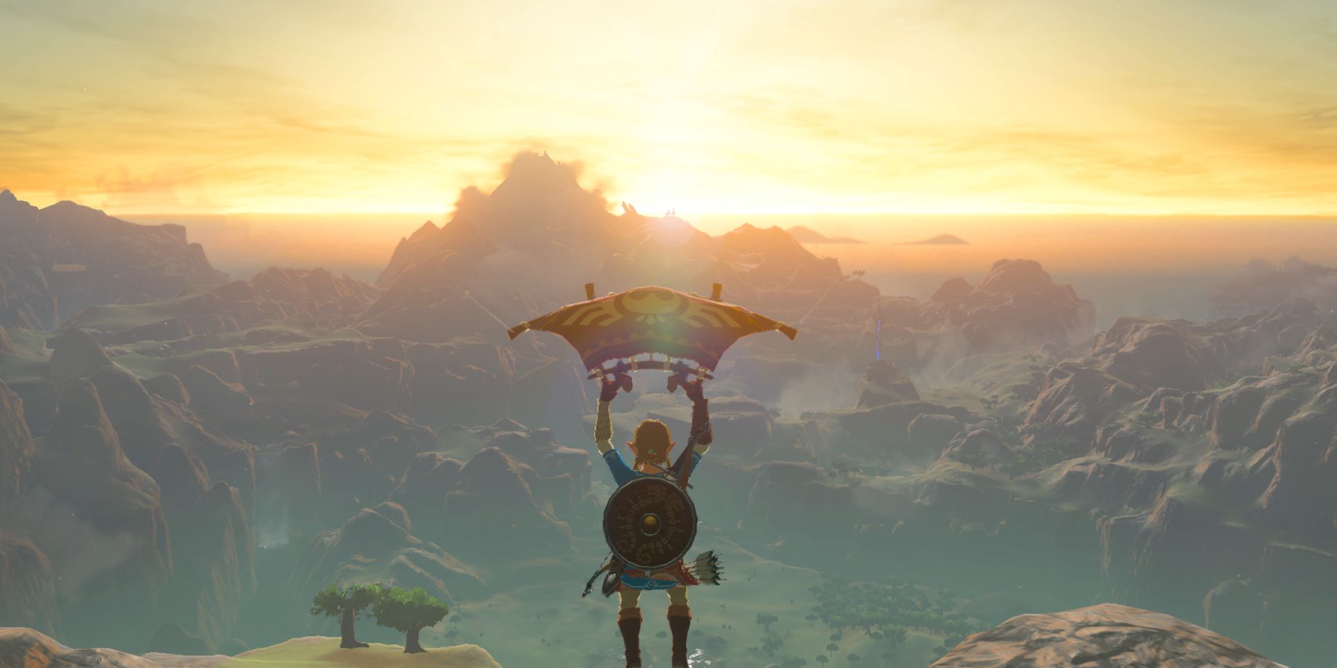 Switch Breath Of The Wild Link Handgliding