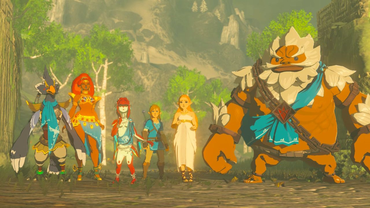 champions botw link zelda mipha urbosa daruk revali