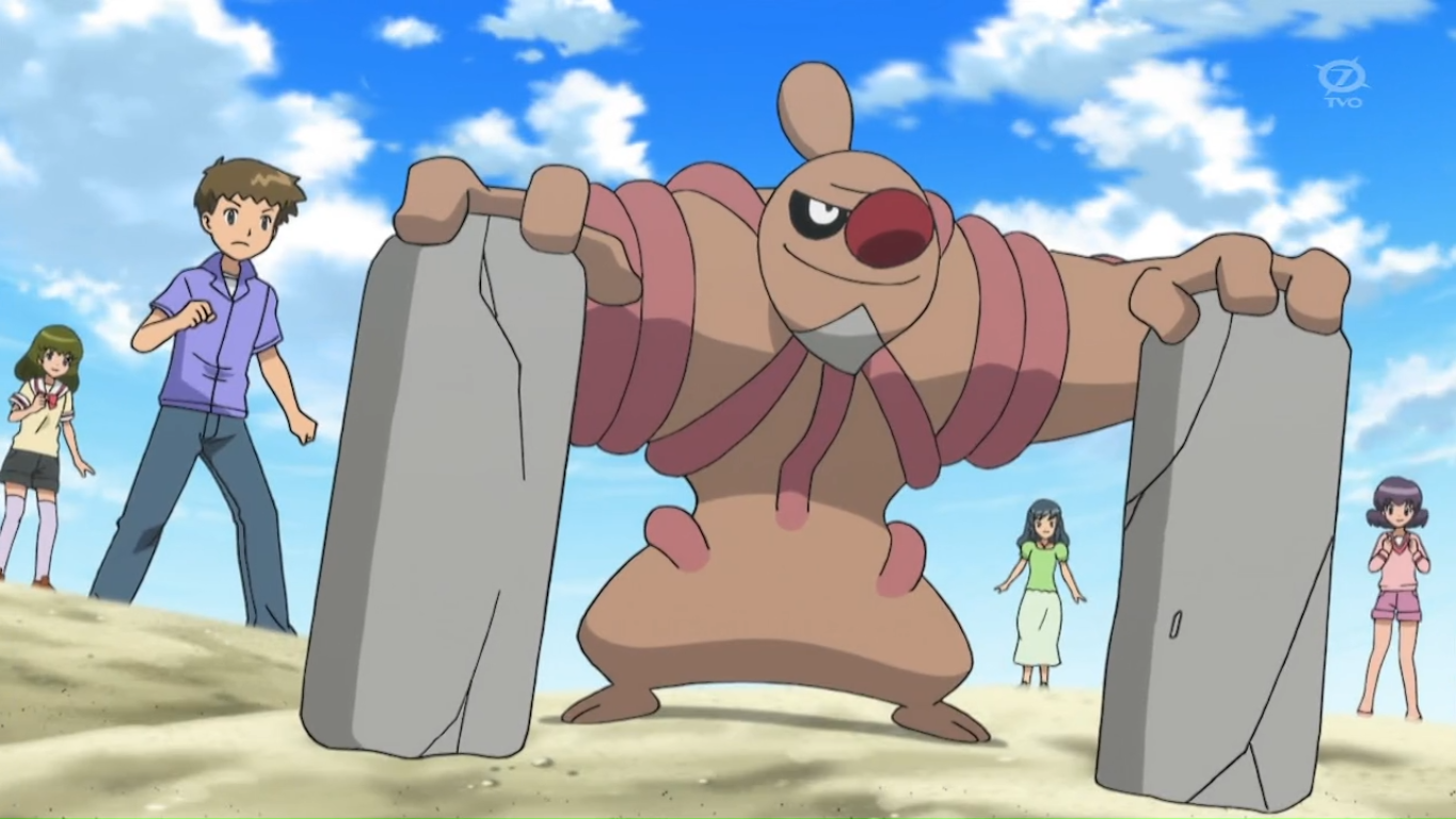 Conkeldurr in the anime.