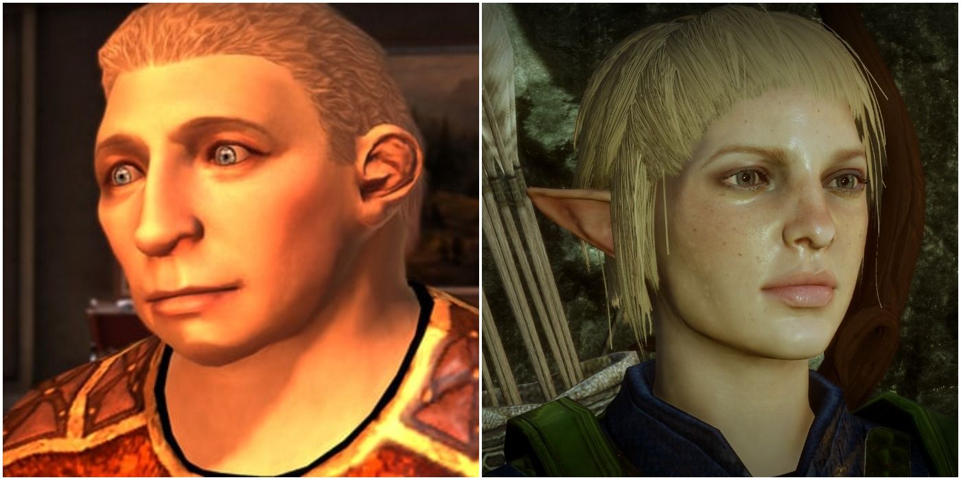 images of Sandal and Sera from Dragon Age games