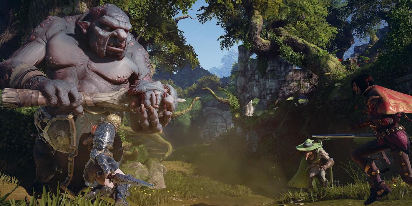 Fable fighting a troll