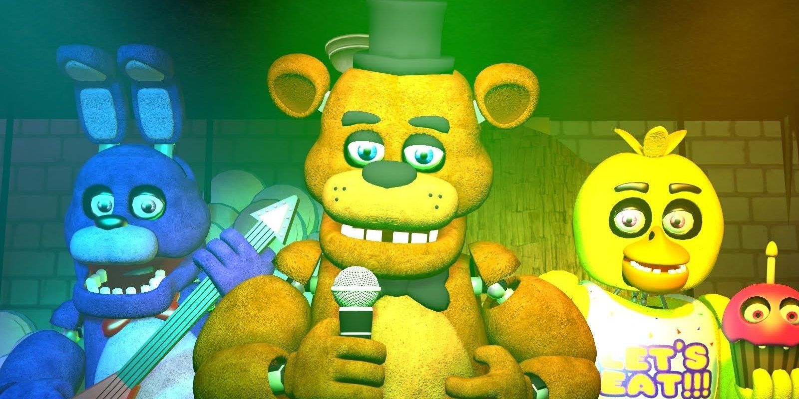 Freddy, Bonnie and Chica from Five Nights at Freddys