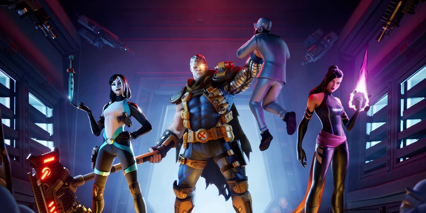 image of Fortnite Domino, Psylock, and Cable skins