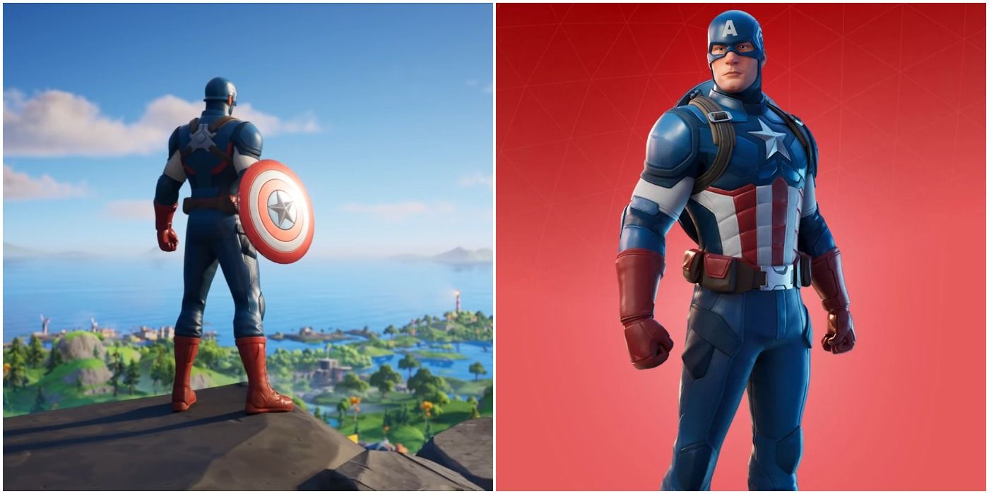 images of Fortnite Captain America skin