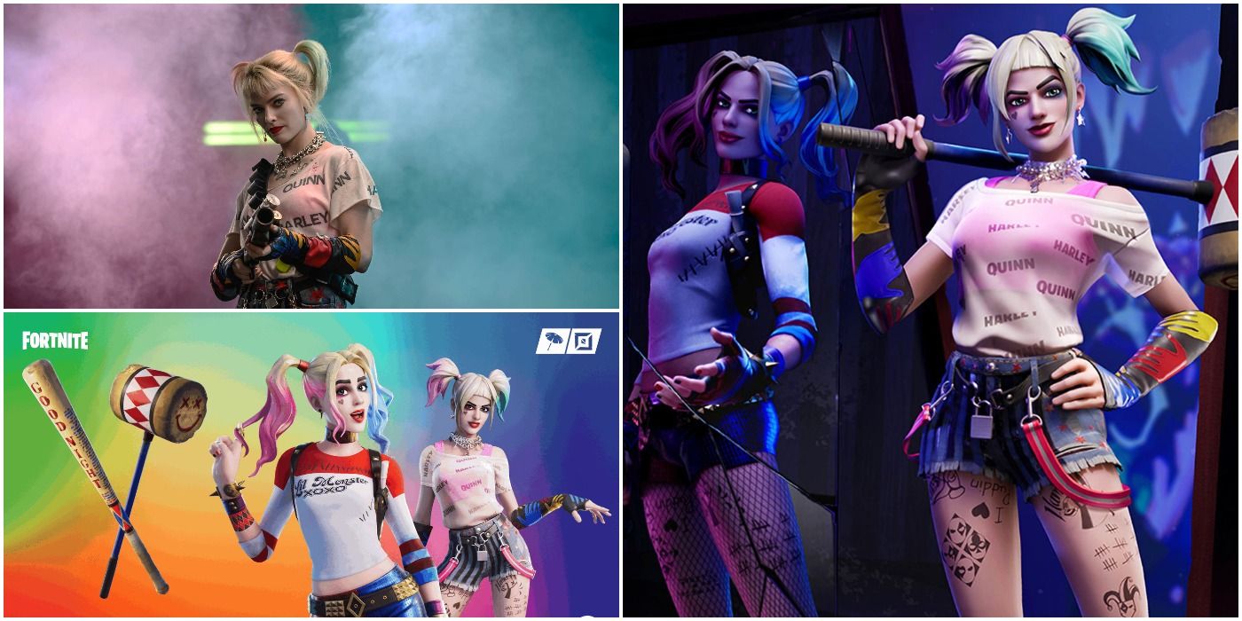 image of Fortnite Harley Quinn crossover skins