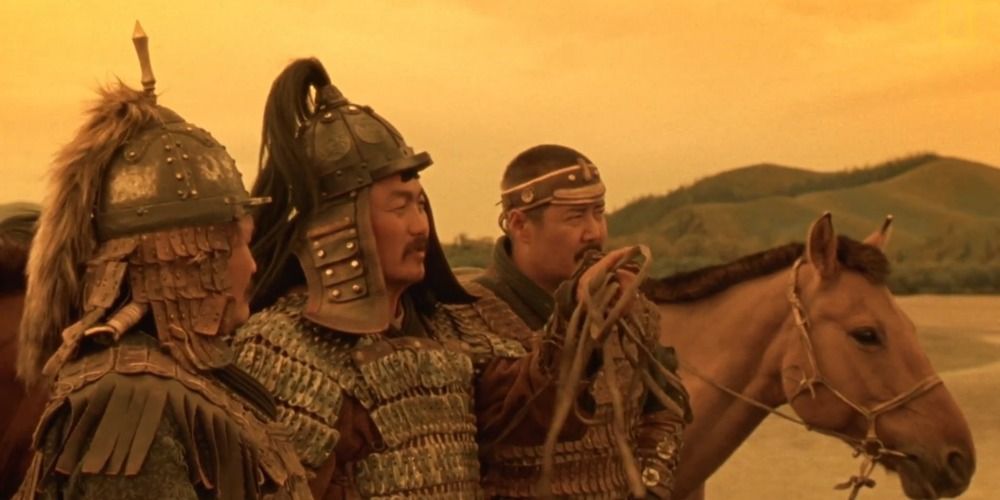Film recreation of Genghis Khan