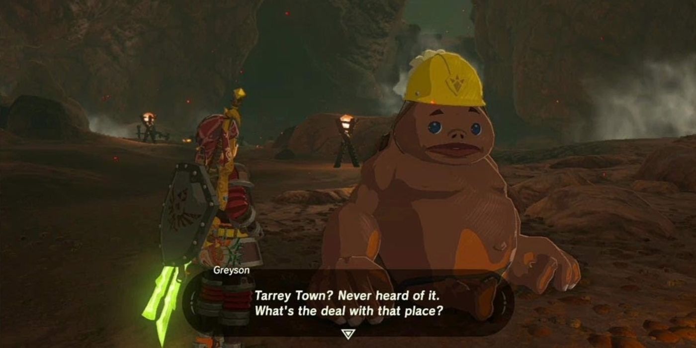 Goron worker in Tarrey Town