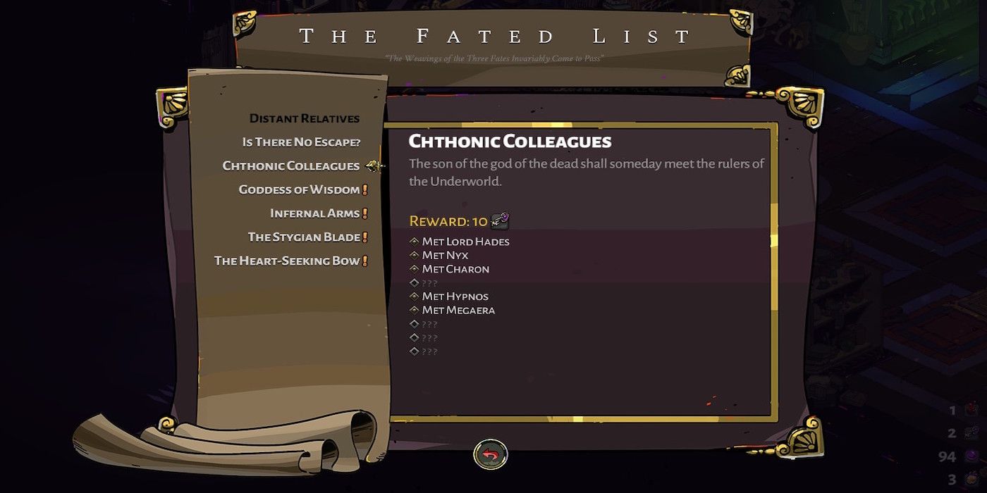 A gameplay screenshot from Hades