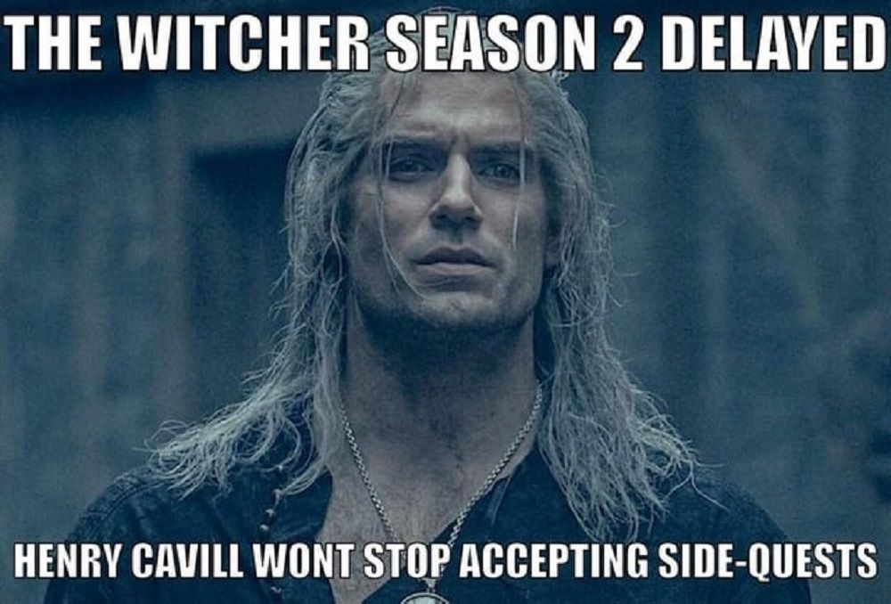 Henry Cavill side quest meme