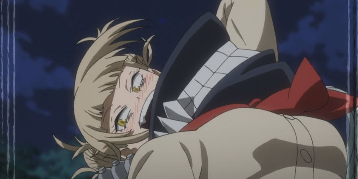 Himiko Toga from My Hero Academia preparing to execute an attack