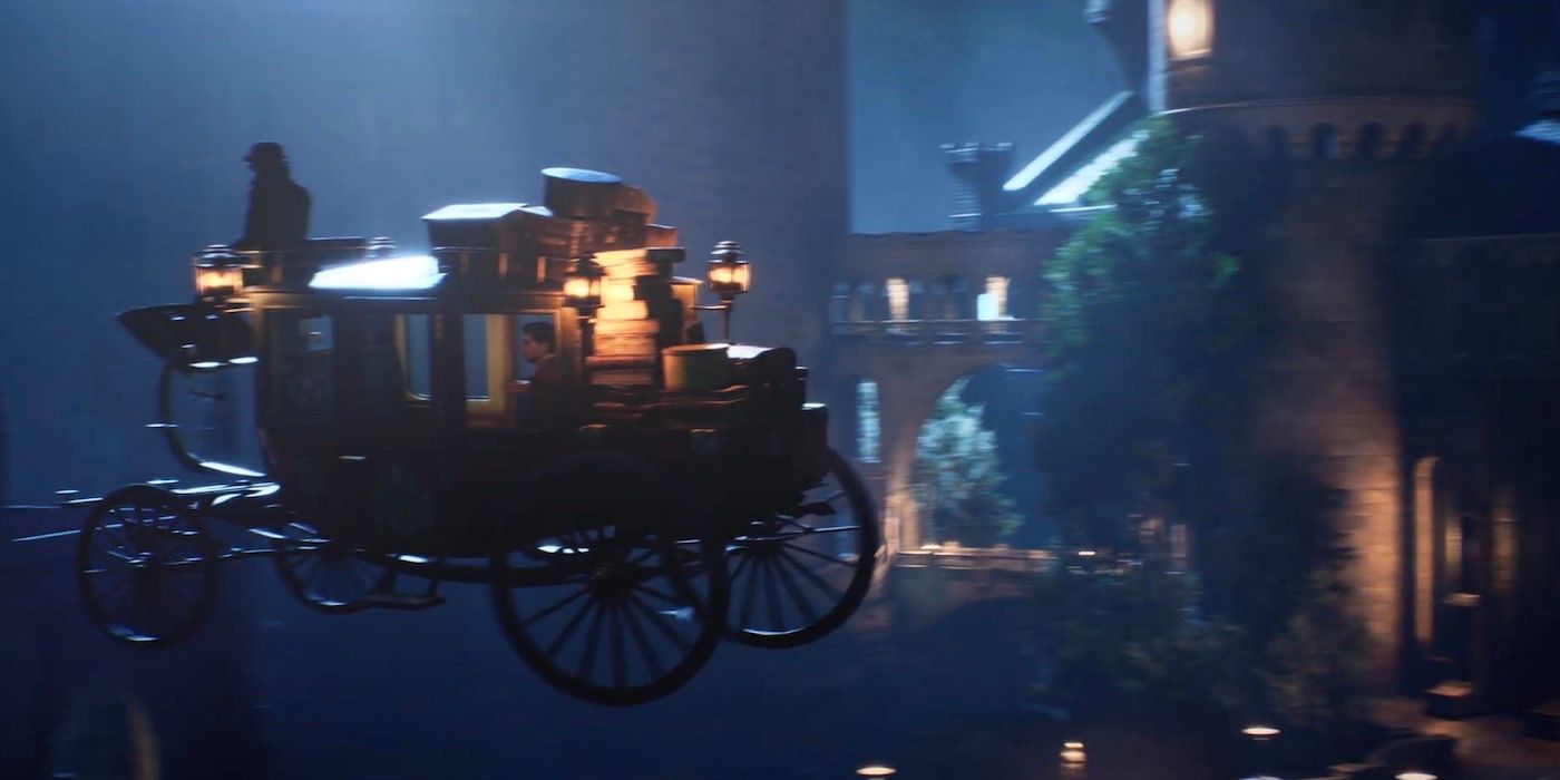Gameplay screenshots from the Hogwarts Legacy reveal trailer.