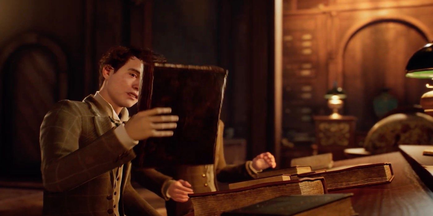 Gameplay screenshots from the Hogwarts Legacy reveal trailer.