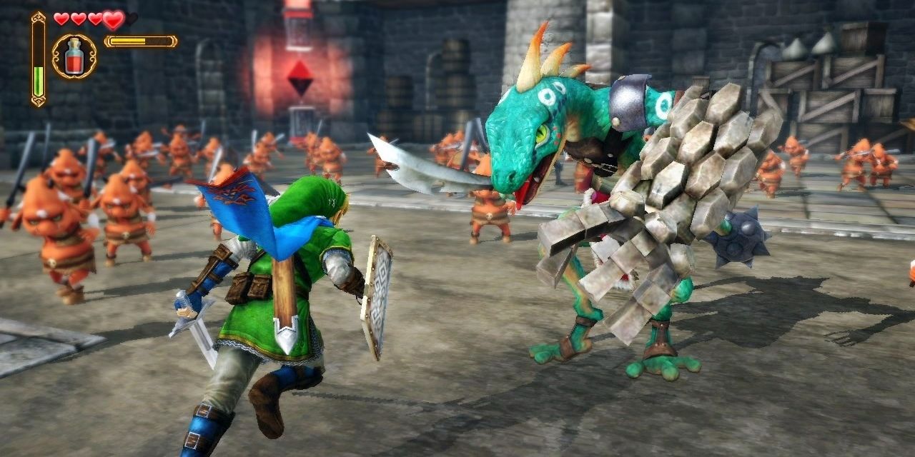 Switch Hyrule Warriors Link Lizalfos Attack