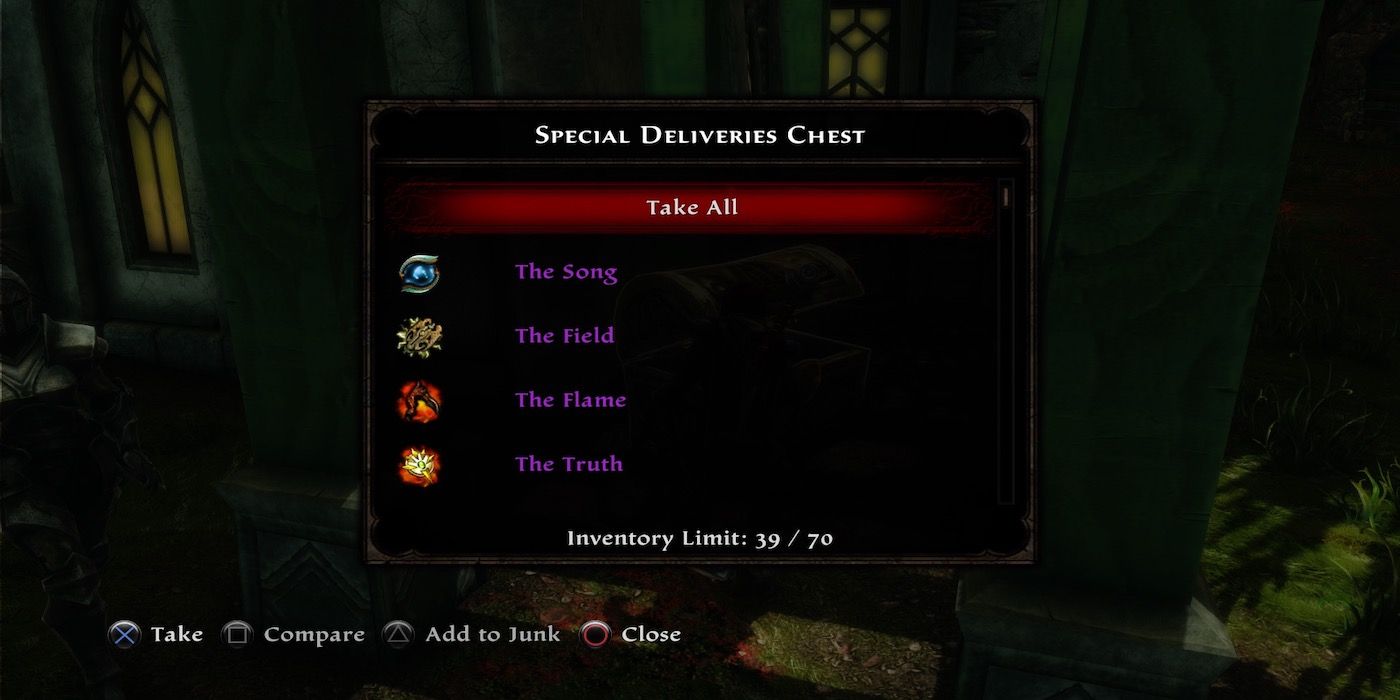 This is an in-game menu screenshot from Kingdoms of Amalur-Re-Reckoning.
