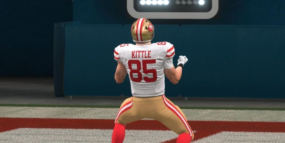 Kittle Celebrating in End Zone