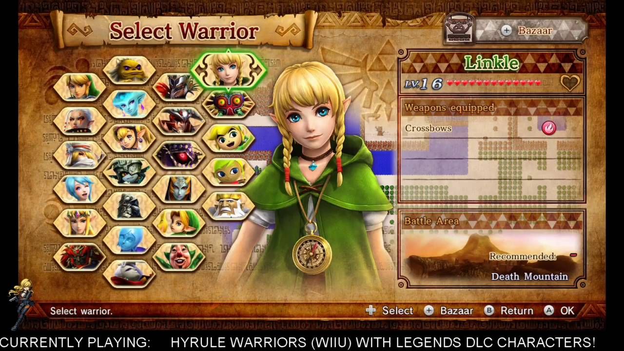 Linkle, one of the DLC characters in Hyrule Warriors.