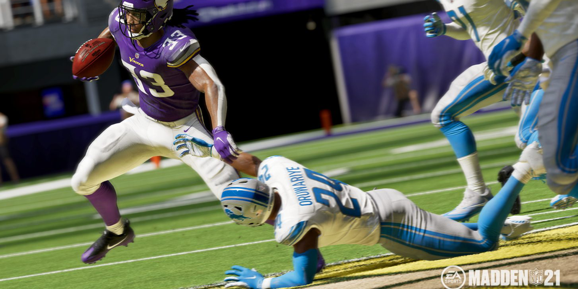 Detroit Lions Player Failing to Tackle Madden 21