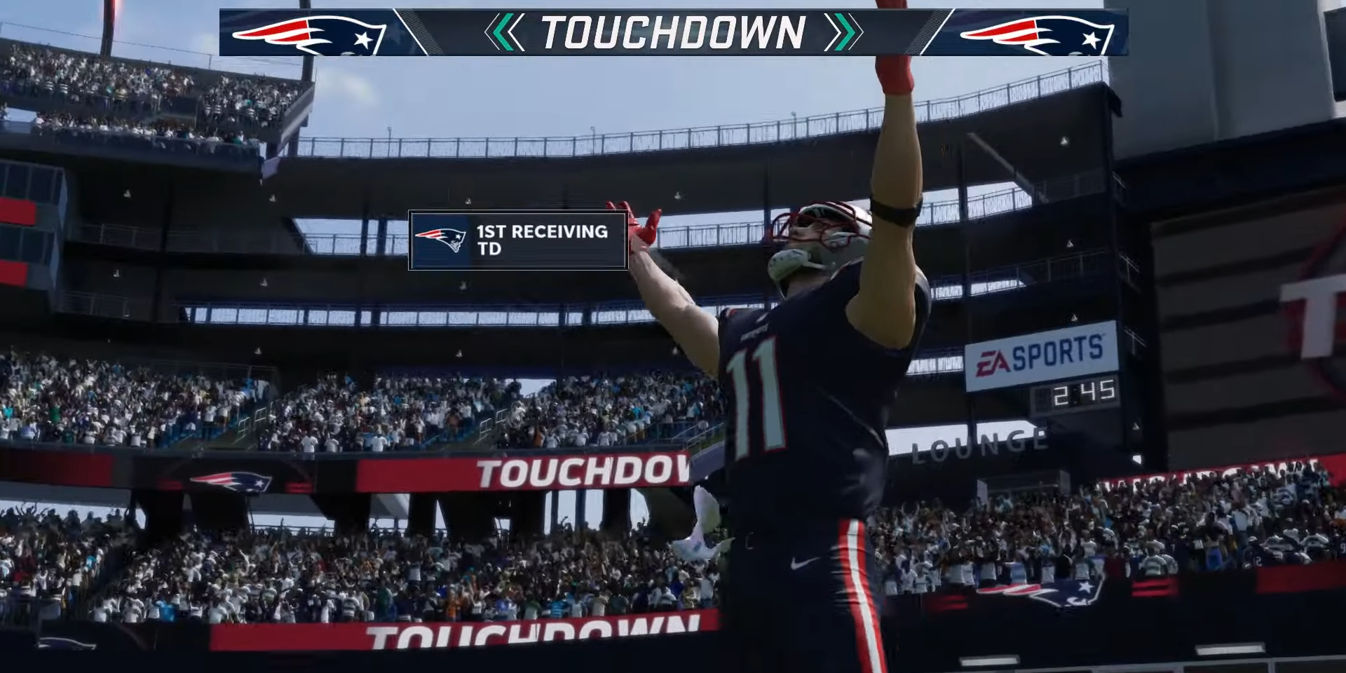 Patriots Reciever Julian Edelman Celebrating