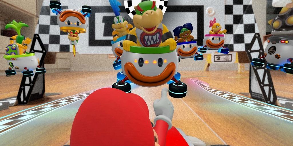 Mario Kart Live Home Circuit Mario Races Against Bowser Jr Koopalings