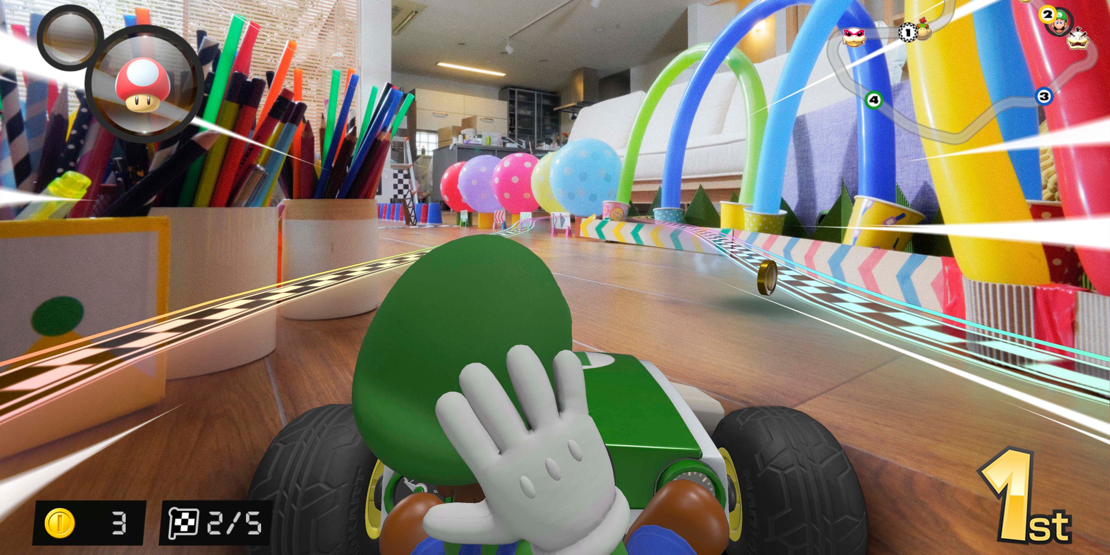 Mario Kart Live Home Circuit Luigi Racing Balloon Track