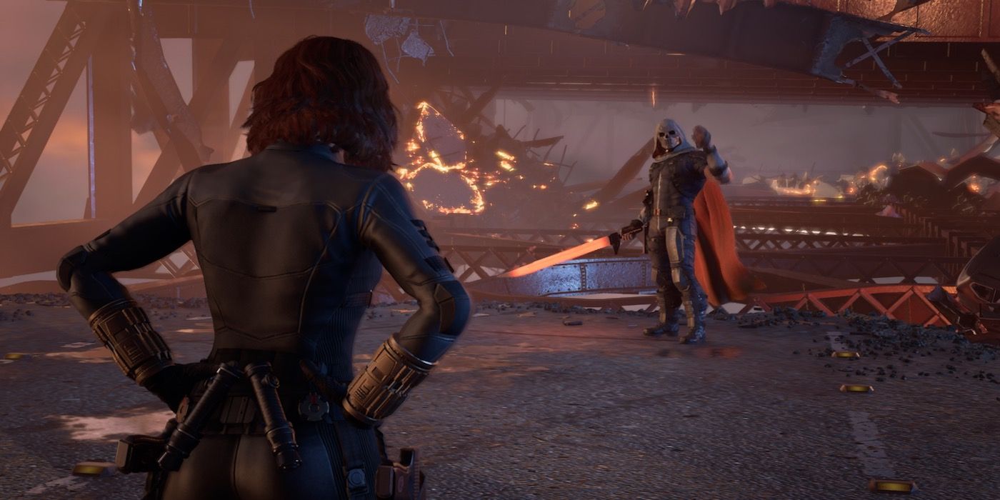 Taskmaster from the Marvel's Avengers game.