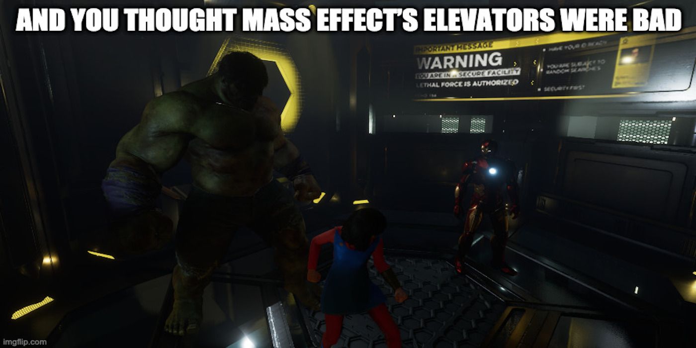 This is a meme about the game Marvel's Avengers.