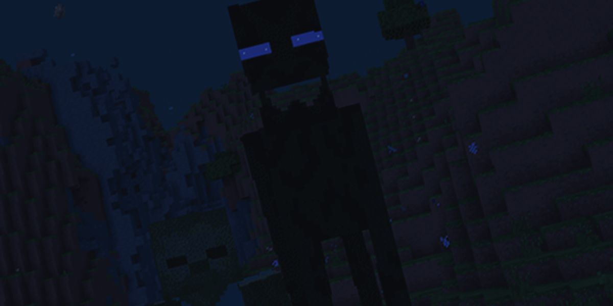 Minecraft Enderman Night Overworld