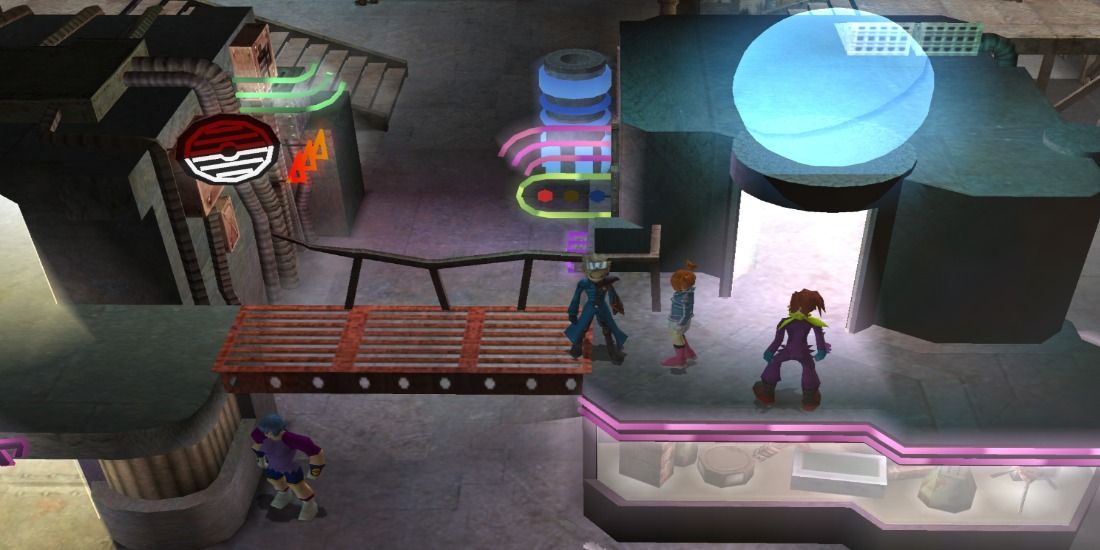 Wes exploring the Pyrite Underground in Pokémon Colosseum