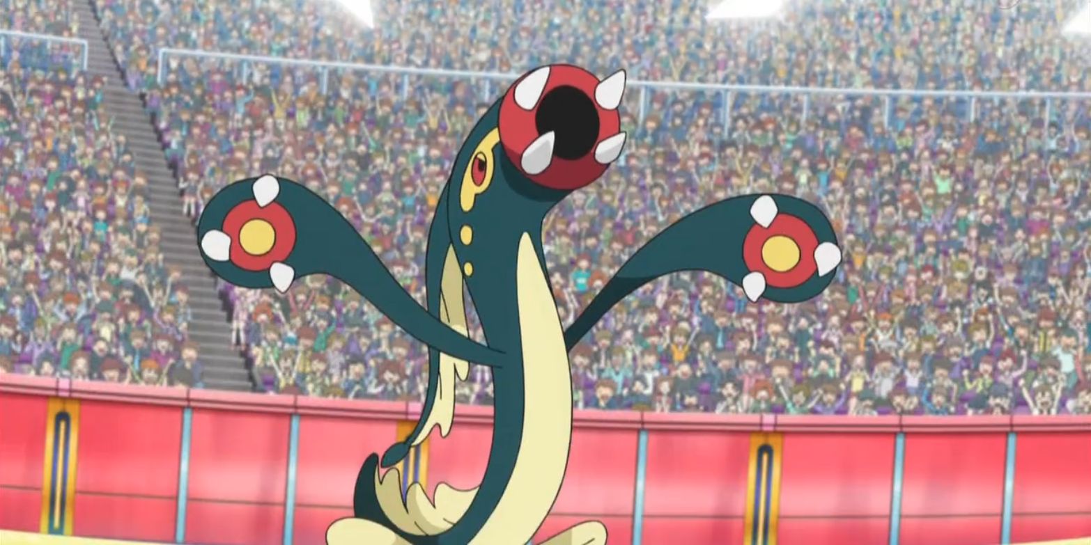 Pokemon Anime Eelektross Fights In Tournament