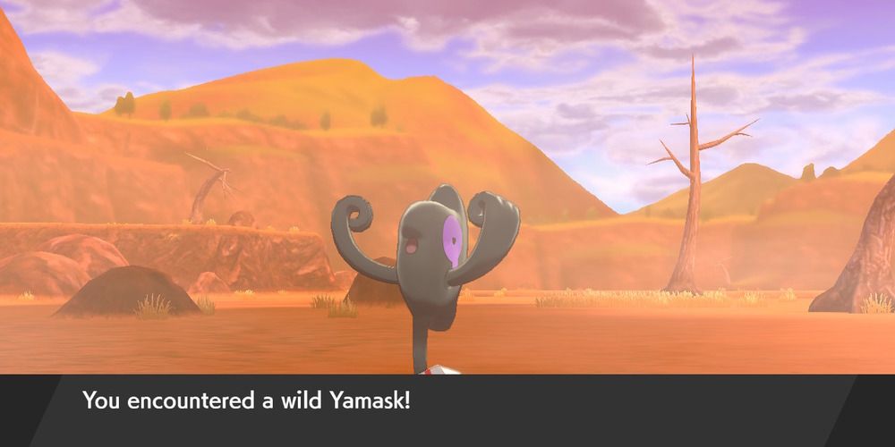 Wild Yamask in Pokemon Shield