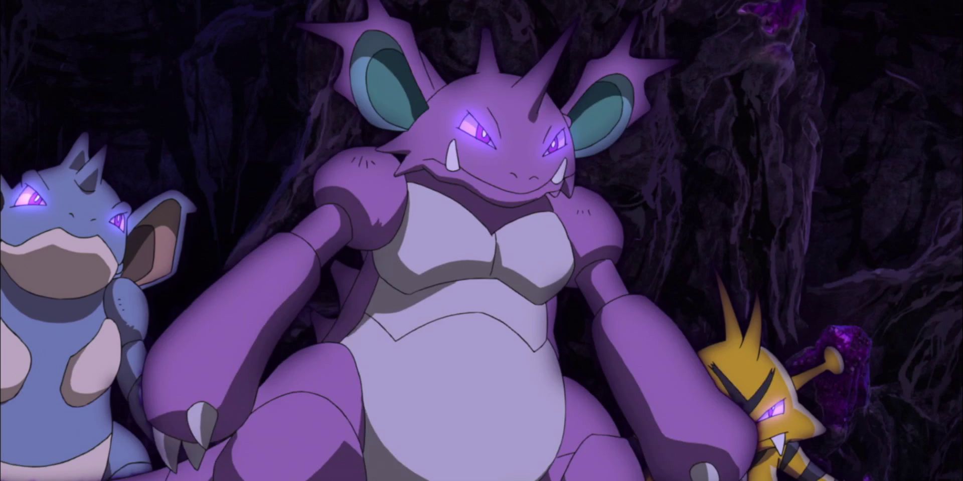 Pokemon Anime Nidoking Possessed With Other Pokemon