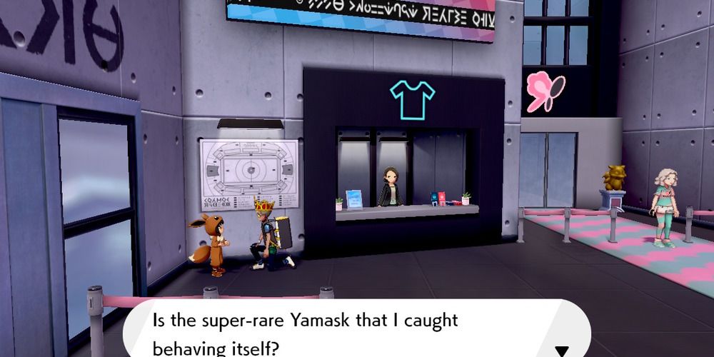 Yamask trade NPC in Pokemon Shield