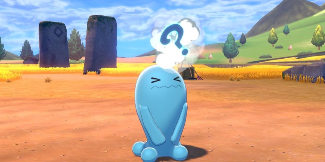 A Wobuffet uses Amnesia outside of Turffield in Pokémon Sword & Shield