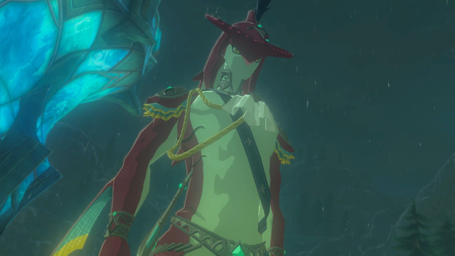 Prince Sidon, one of the members of the Zora royal family from Breath of the Wild.