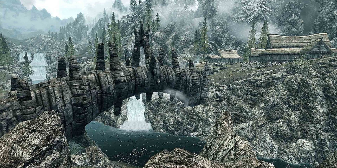 Skyrim Dragon Bridge Town