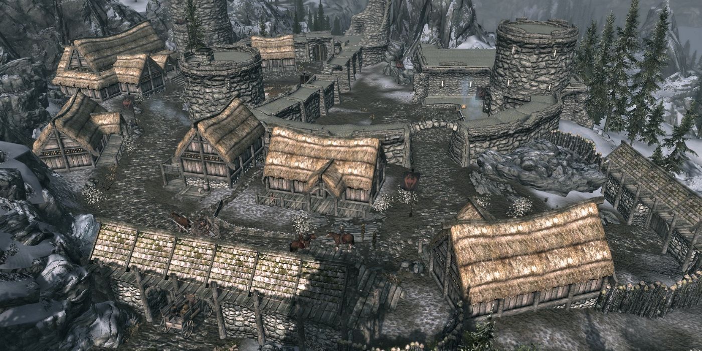 Skyrim Helgen Town